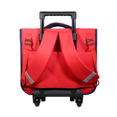 Cartable à roulettes Ligue 1 38 cm - 2 compartiments - gris - Bagtrotter
