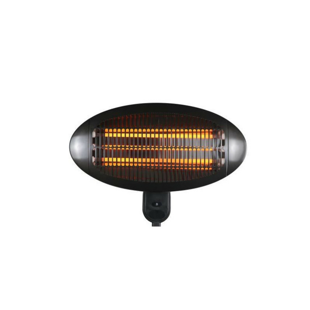 Chauffage electrique fano - 2000 w - a fixer - 3 positions de chauffe - l 50 x p 16 x h 36 cm - noir
