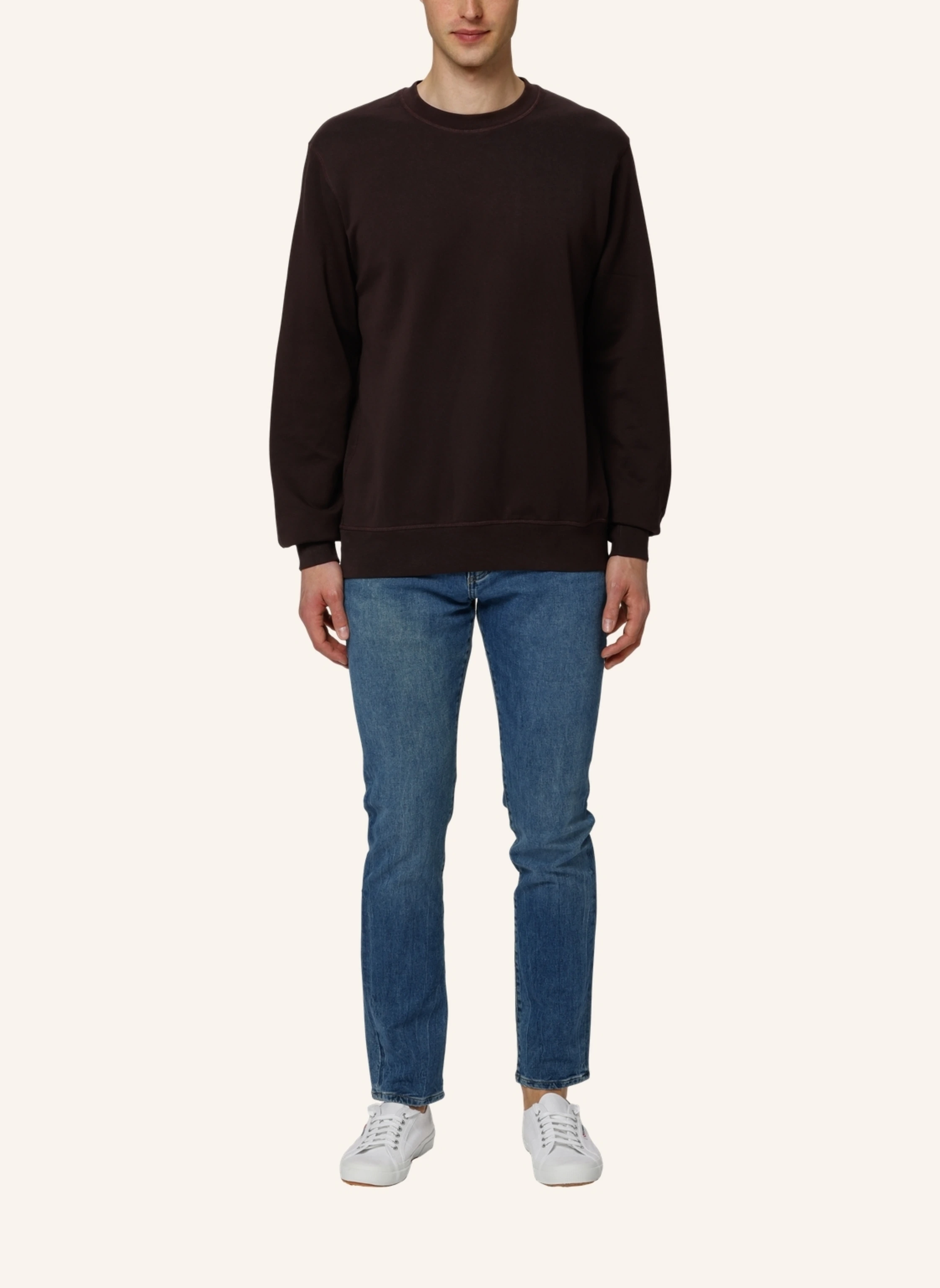 TRUSTED HANDWORK Round Neck 1/1-Sleeve Sweatshirt