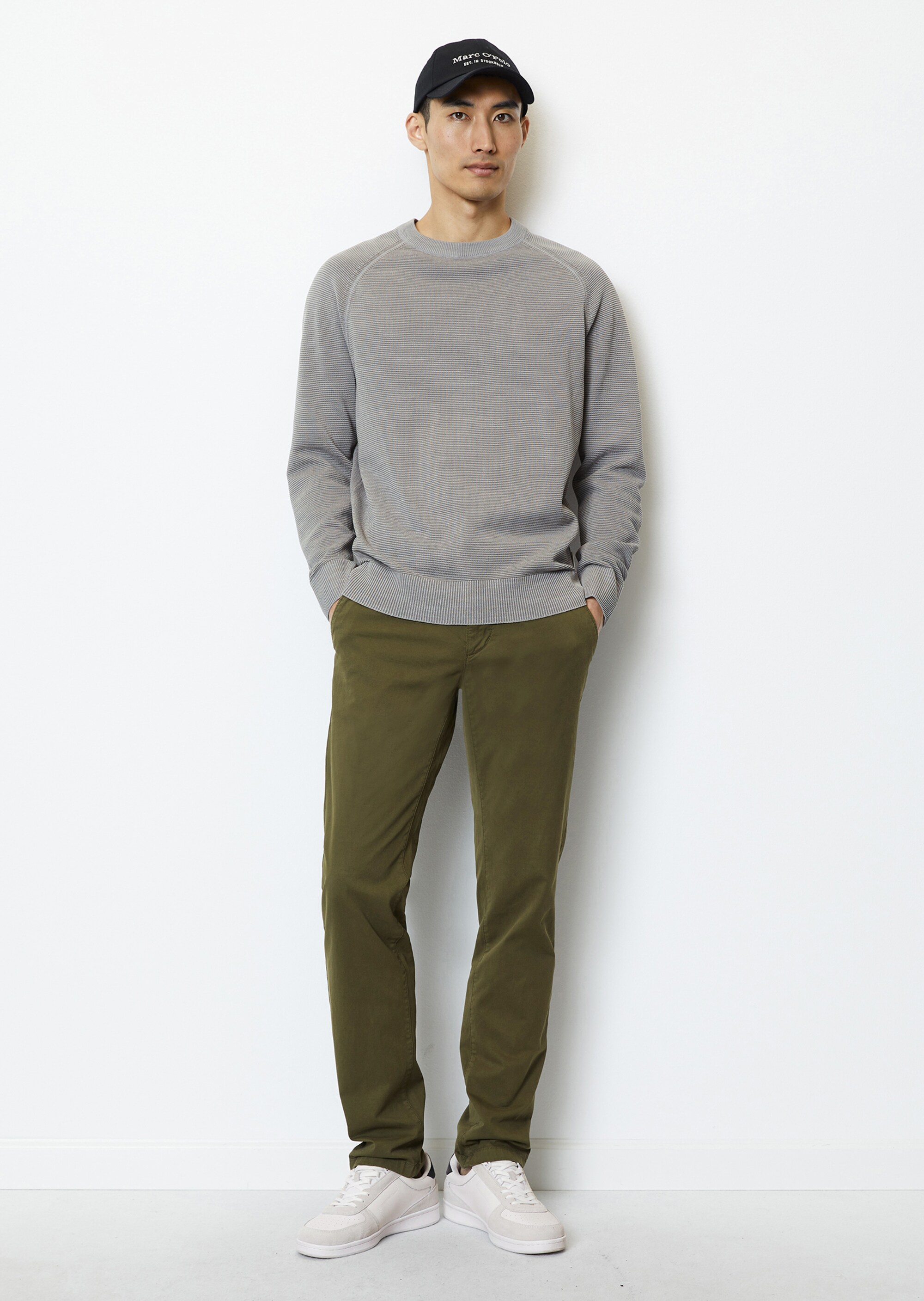 Pullover regular mit feiner Ottoman-Struktur