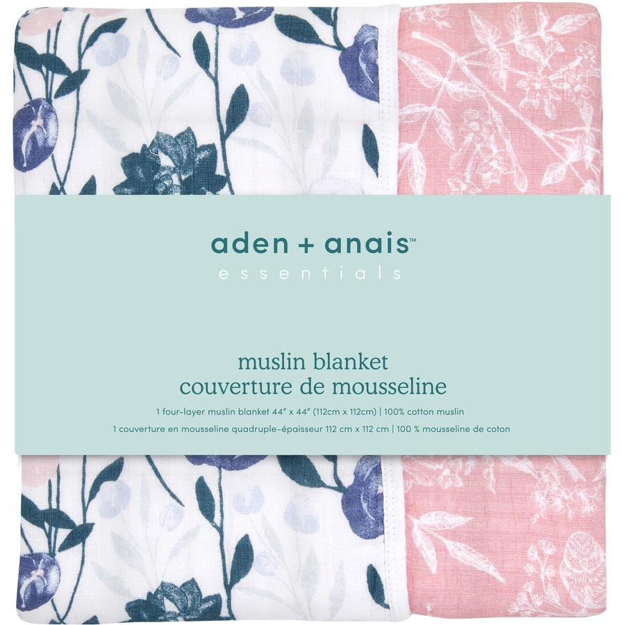 aden + anais™ essentials Baumwoll-Musselin-Decke flowers bloom