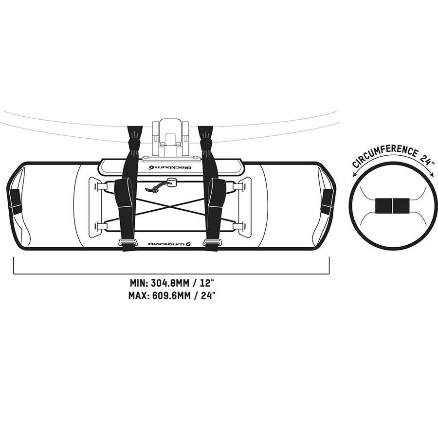 Blackburn Outpost Elite Stuurtas 14 L Zwart