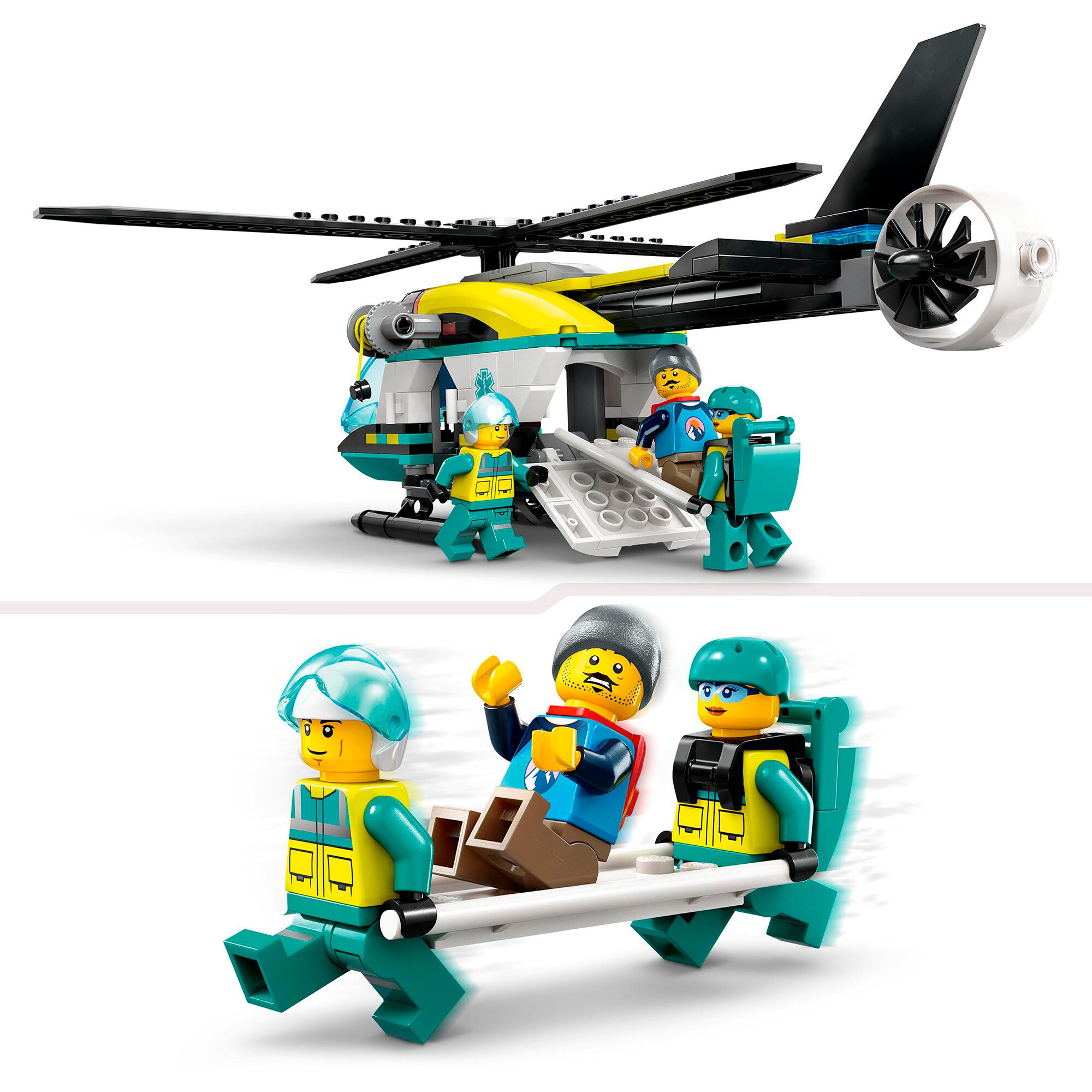 LEGO Konstruktionsspielzeug City Rettungshubschrauber