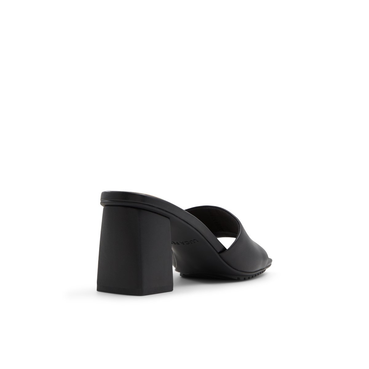 LUCA FERRI-Barg-Mules Sandales - Talon bloc - Noir