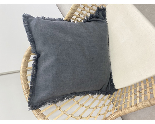 Kussenhoes Selection Fray 17 antraciet 45x45 cm