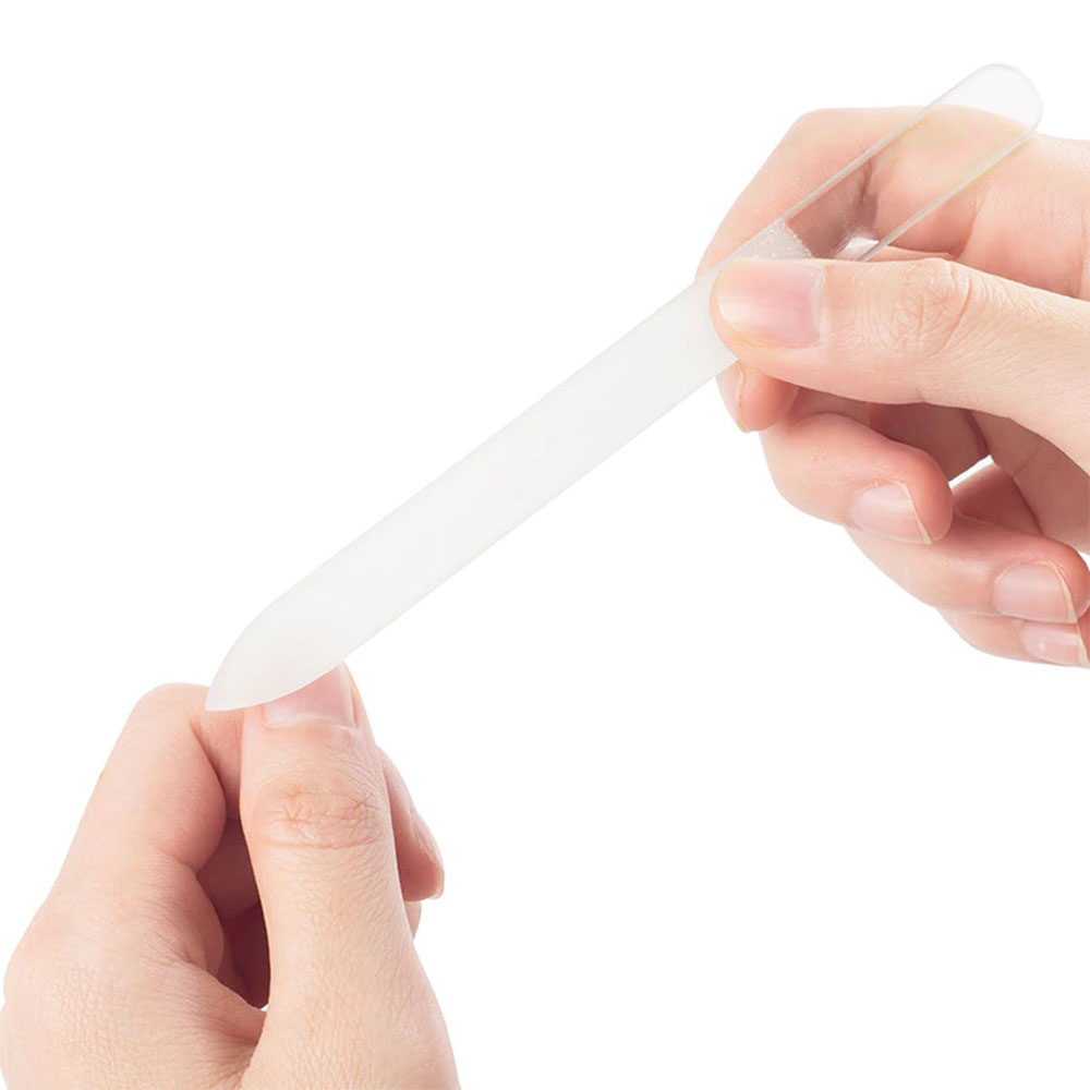 Nagelfeile Glas Formfeile Doppelseitig für die Maniküre / Pediküre - Transparent