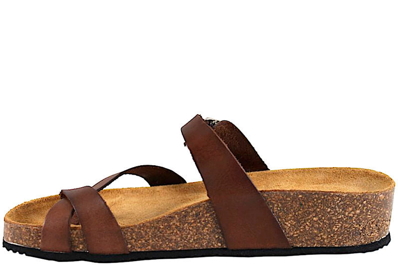 BELLA MODA SLENTERS I COGNAC GLAT SKIND