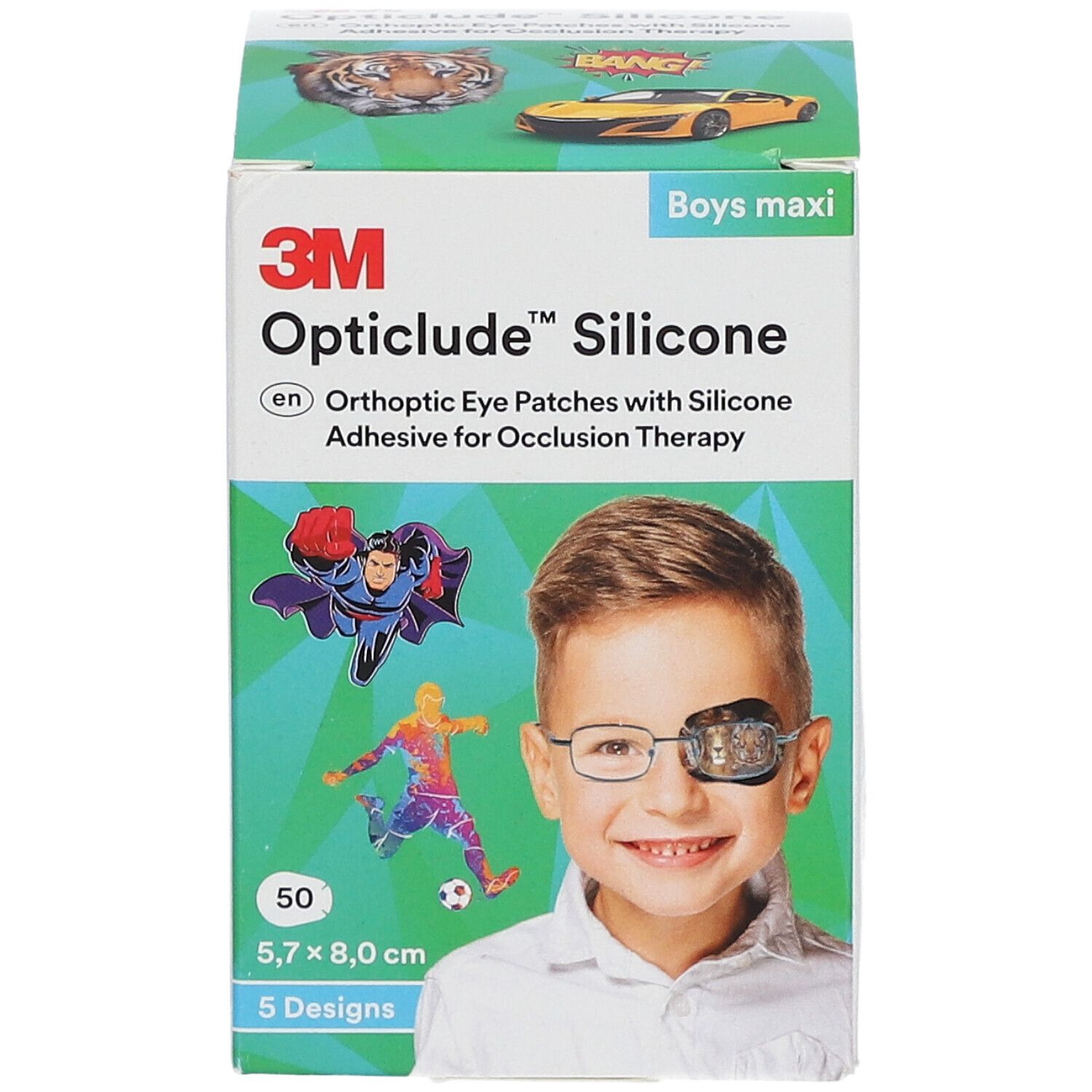 Opticlude 3M Silicone Boys maxi 5,7 x 8 cm
