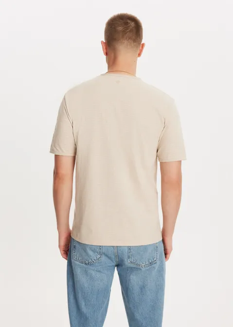 T-shirt met logo zand (ZAND)