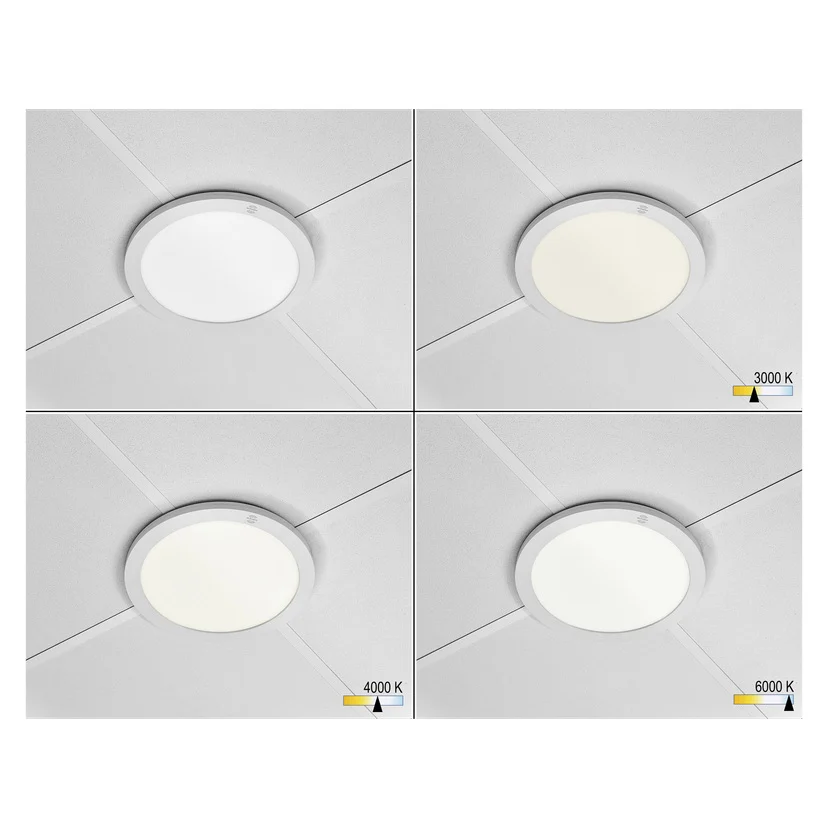 Plafond med bevegelsessensor Ø33 cm 2500 lm 24 W