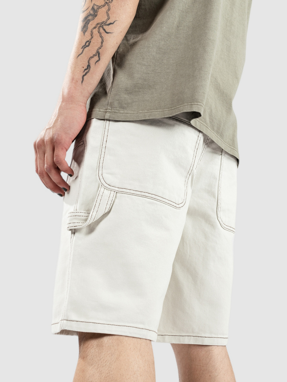 Empyre Double Knee Sk8 Shorts off white