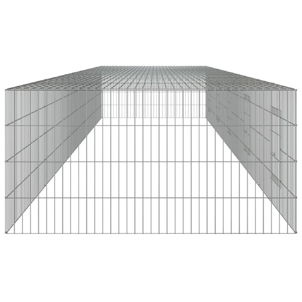 VidaXL Cage à lapin - 5 panneaux - 541x109x54 cm