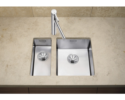 Blanco CLARON 340-U spoelbak, 380 x 440 mm, roestvrij staal, 521571