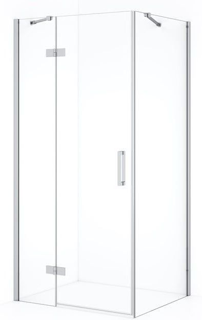 Diamond Douchecabine | 100x70 cm Chroom Helder glas Draaideur Rechthoek