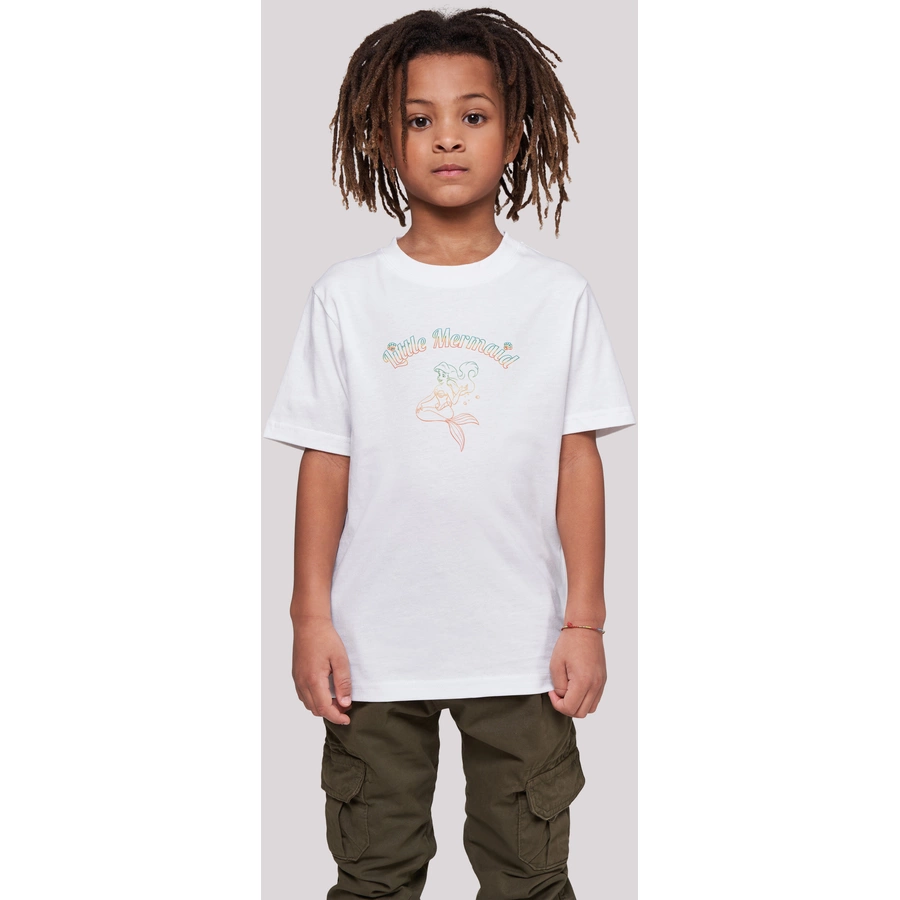 F4NT4STIC T-Shirt Arielle die Meerjungfrau Gradient weiß