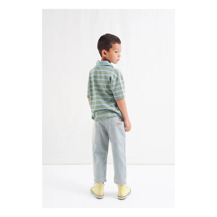 Tocoto Vintage Jean Rayure | Bleu