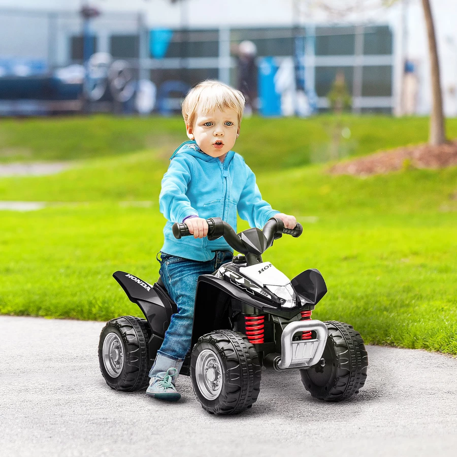 AIYAPLAY Kinderquad mit LED schwarz
