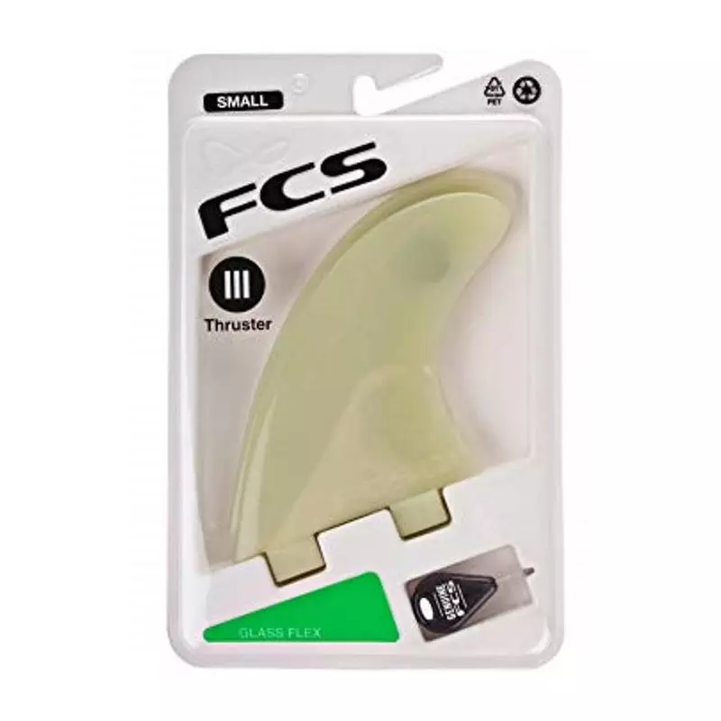 Set d´Aileron Surf Thruster M3 Natural Glass Flex FCS SMALL