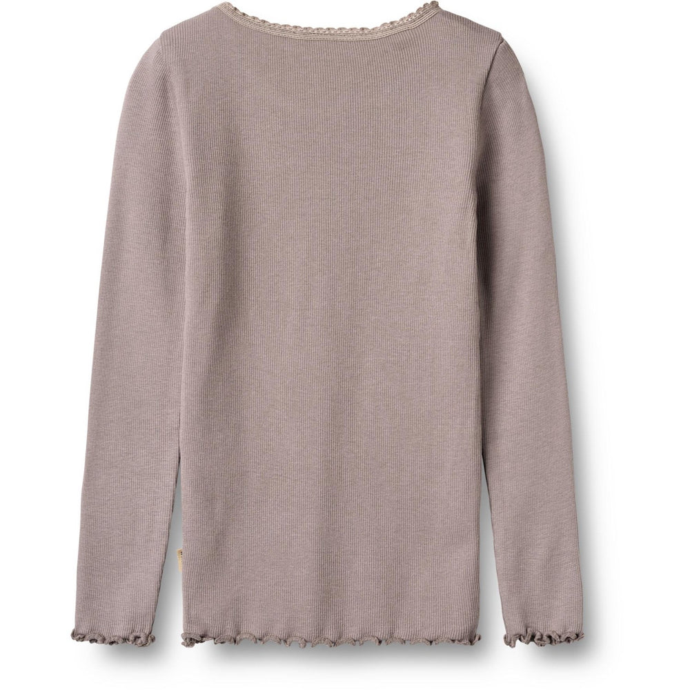 Køb Wheat Dusty Purple Rib Bluse Reese
