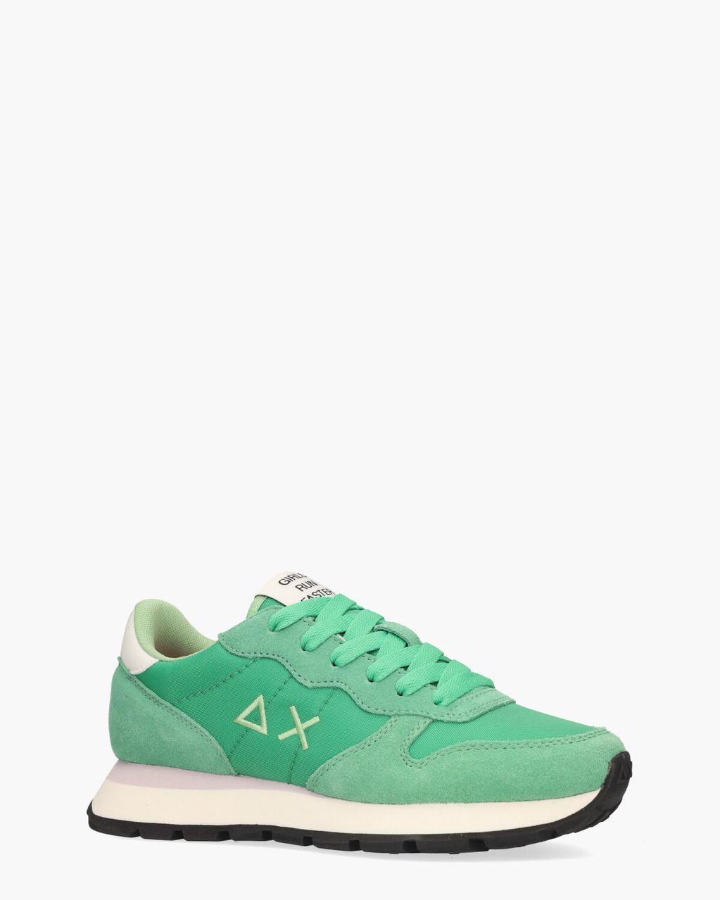 SUN68 Ally Solid Nylon Groen Damessneakers