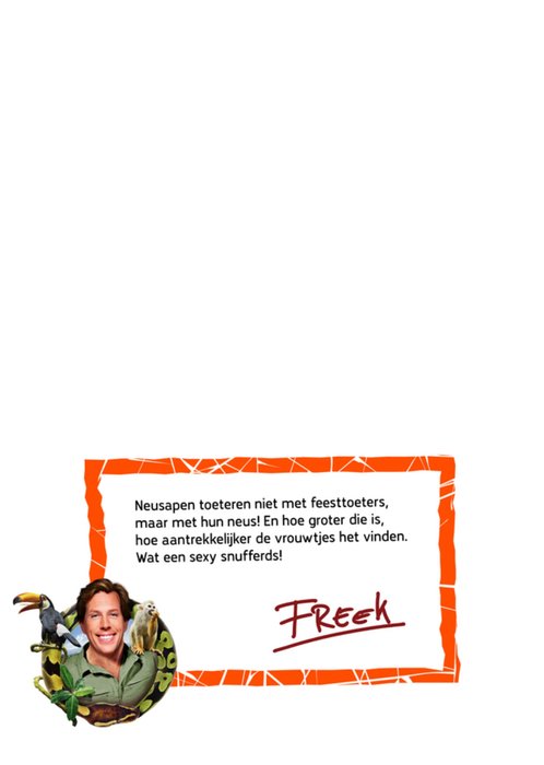 Freek Vonk | Verjaardagskaart | Neusaap