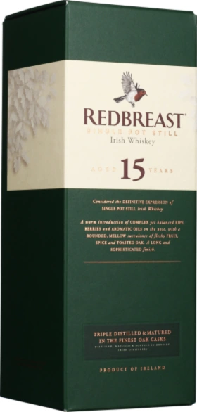 REDBREAST 15 YEARS POT STILL 70CL