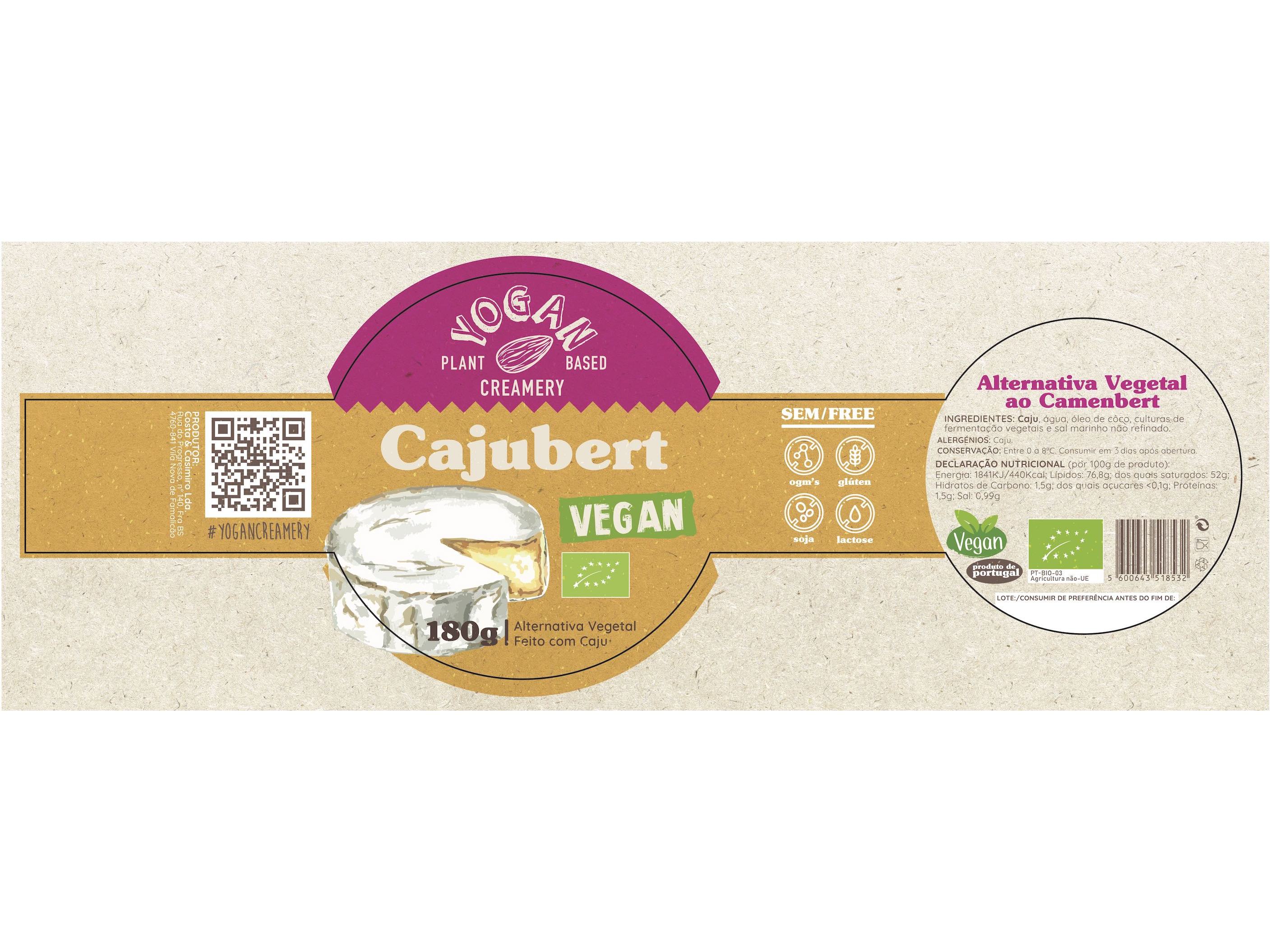 PREPARADO VEGETAL YOGAN VEGAN CAJU BIO 180G