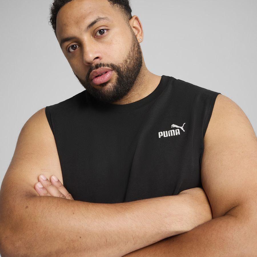 PUMA Essentials No. 1 Logo Sleeveless T-Shirt - Noir