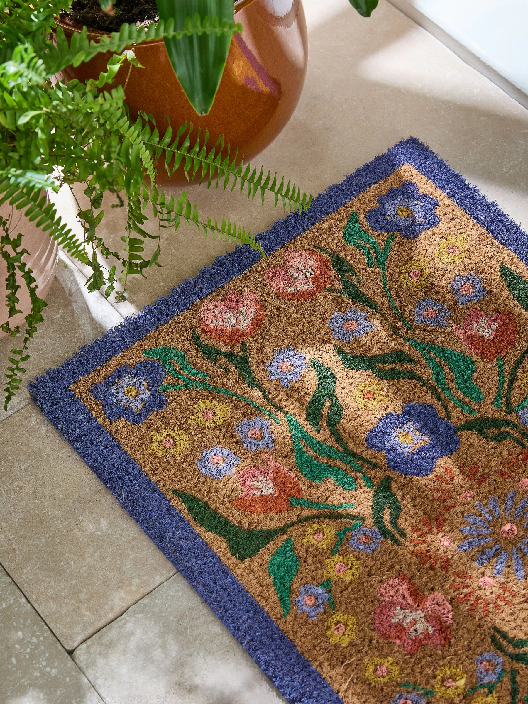 Bettie - Deurmat met bloemenprint