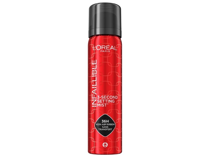 L'Oréal Paris Setting Spray Transparent Fixier-Spray verlängert die Haltbarkeit des Make-ups für bis zu 36 Stunden