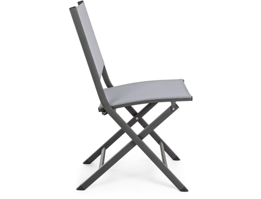 CONCEPT1 - Chaise pliante Lot de 4 chaises pliante Elin anthracite