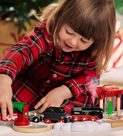 BRIO Eisenbahnset - 36014 - Weihnachts-Dämpfset Train