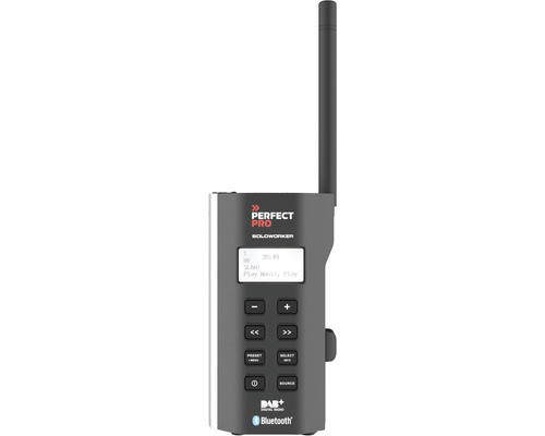 Bouwplaatsradio PerfectPro Soloworker DAB+, Bluetooth