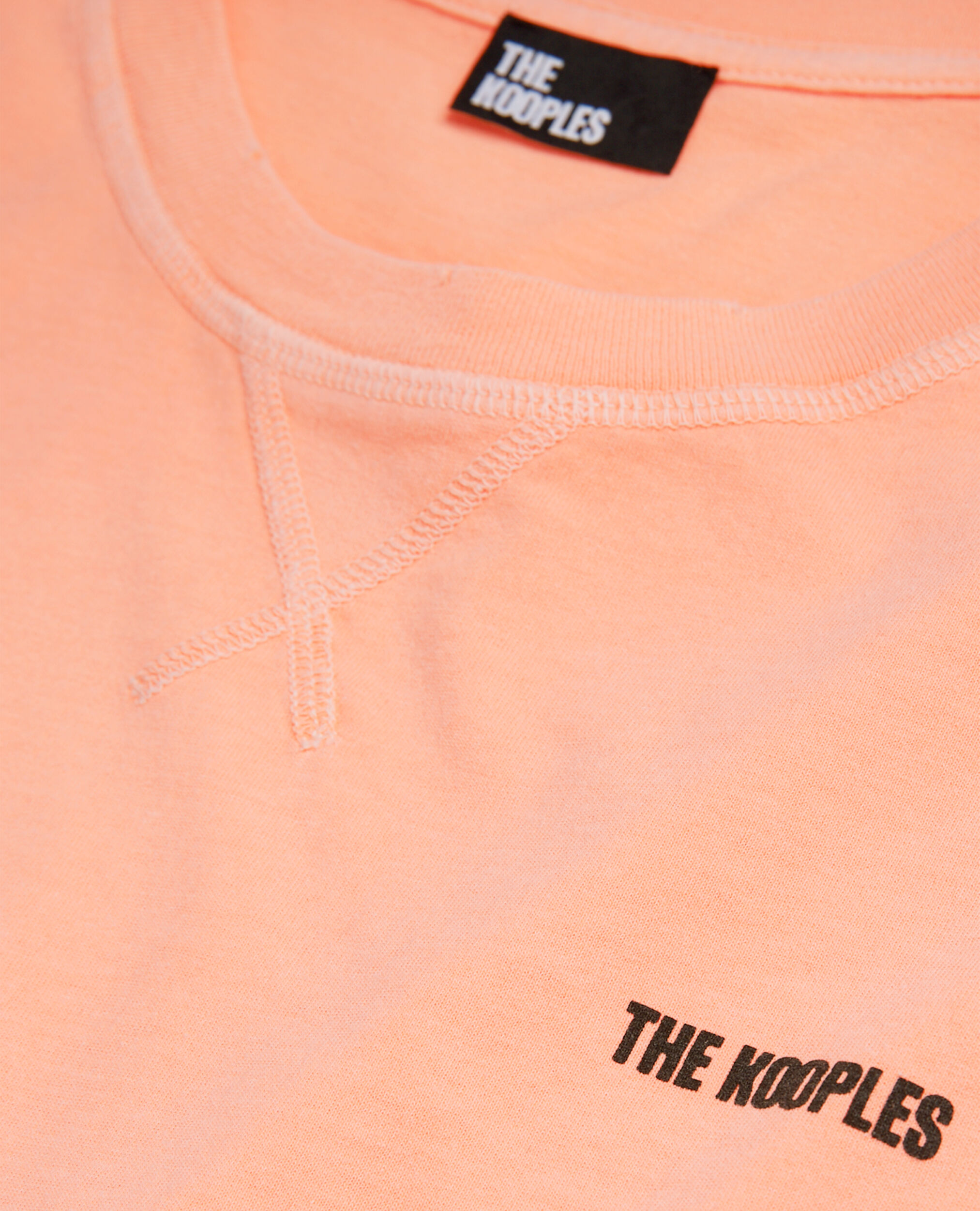 T-shirt orange fluo avec logo