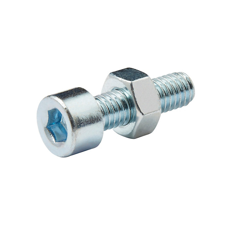 20 boulons tête cylindrique acier zingué 6 x 20 mm