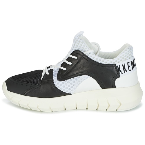 Bikkembergs - FIGHTER 2022 LEATHER - Noir / Blanc