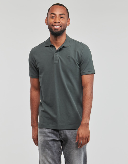 G-Star Raw - DUNDA SLIM POLO SS - Gris