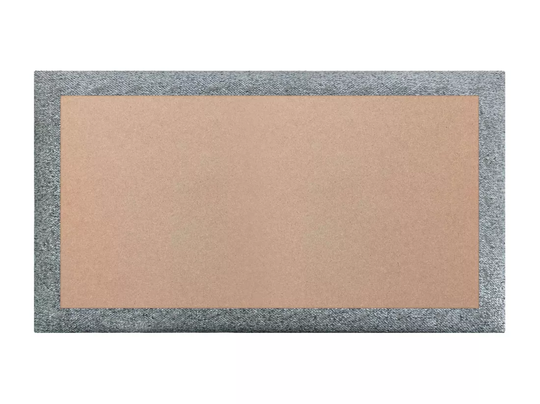 DHOME Lot de 6 Panneaux Rembourrés en Tissu Aqualine Autocollants pour Mur Acoustiques Absorbants Protection contre les choc (Gris perle, 60x50cm, x6)