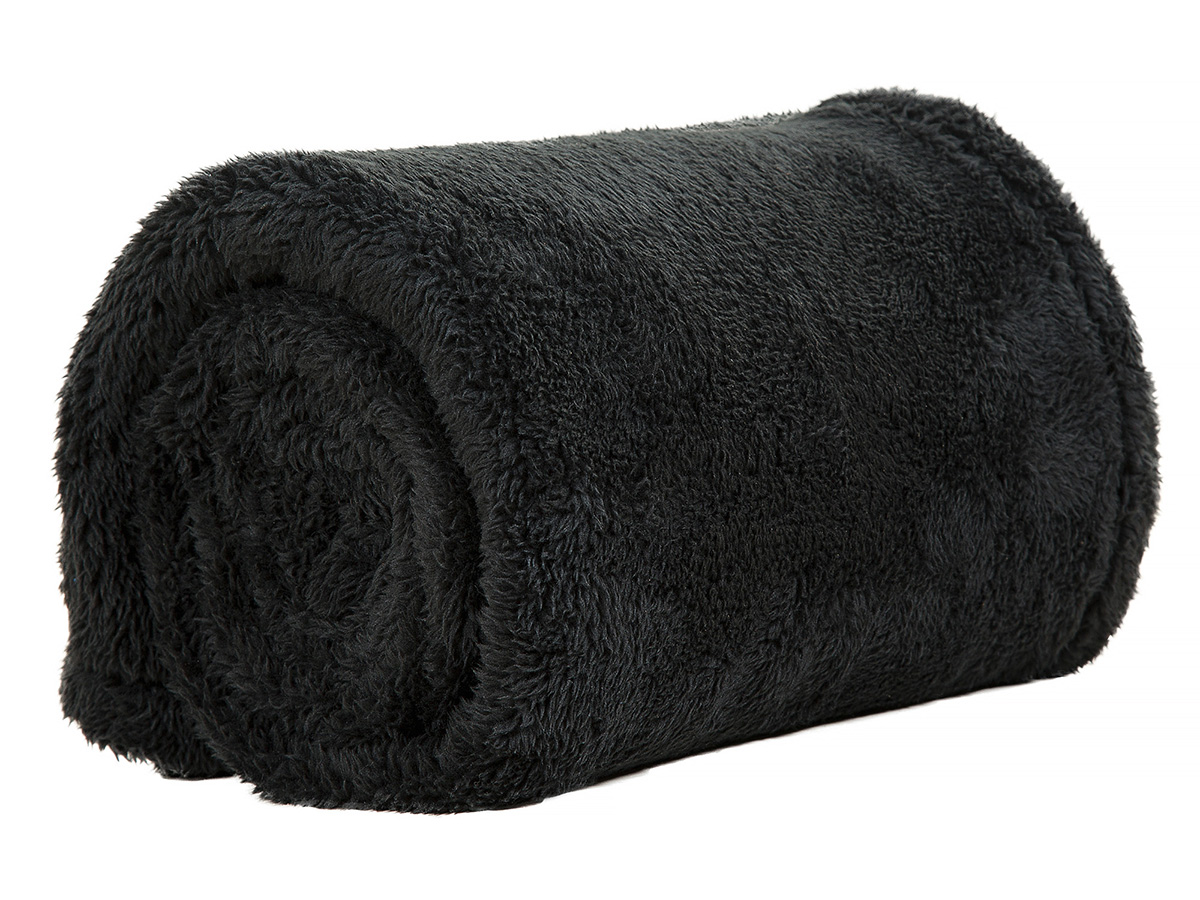 DoubleDry Teddy 130 x 170 cm plaid - Black