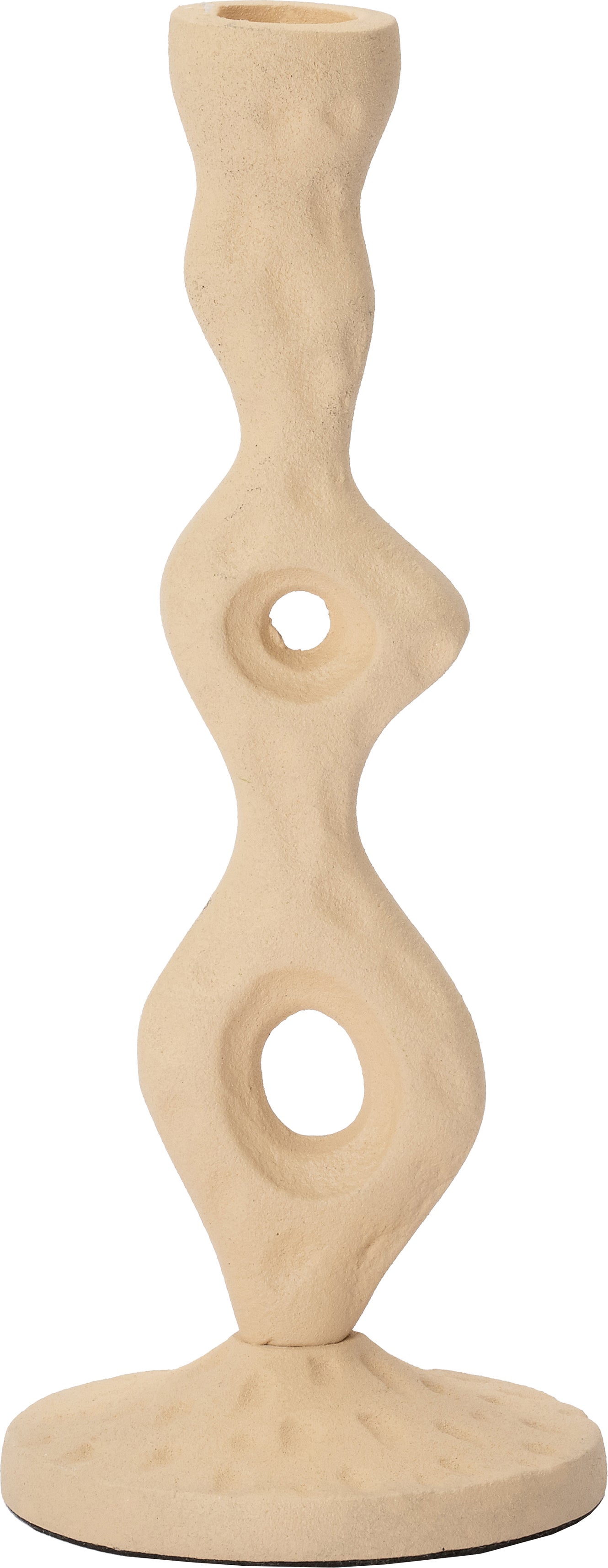Intratuin kandelaar Dezi beige D 8,5 H 21,5 cm