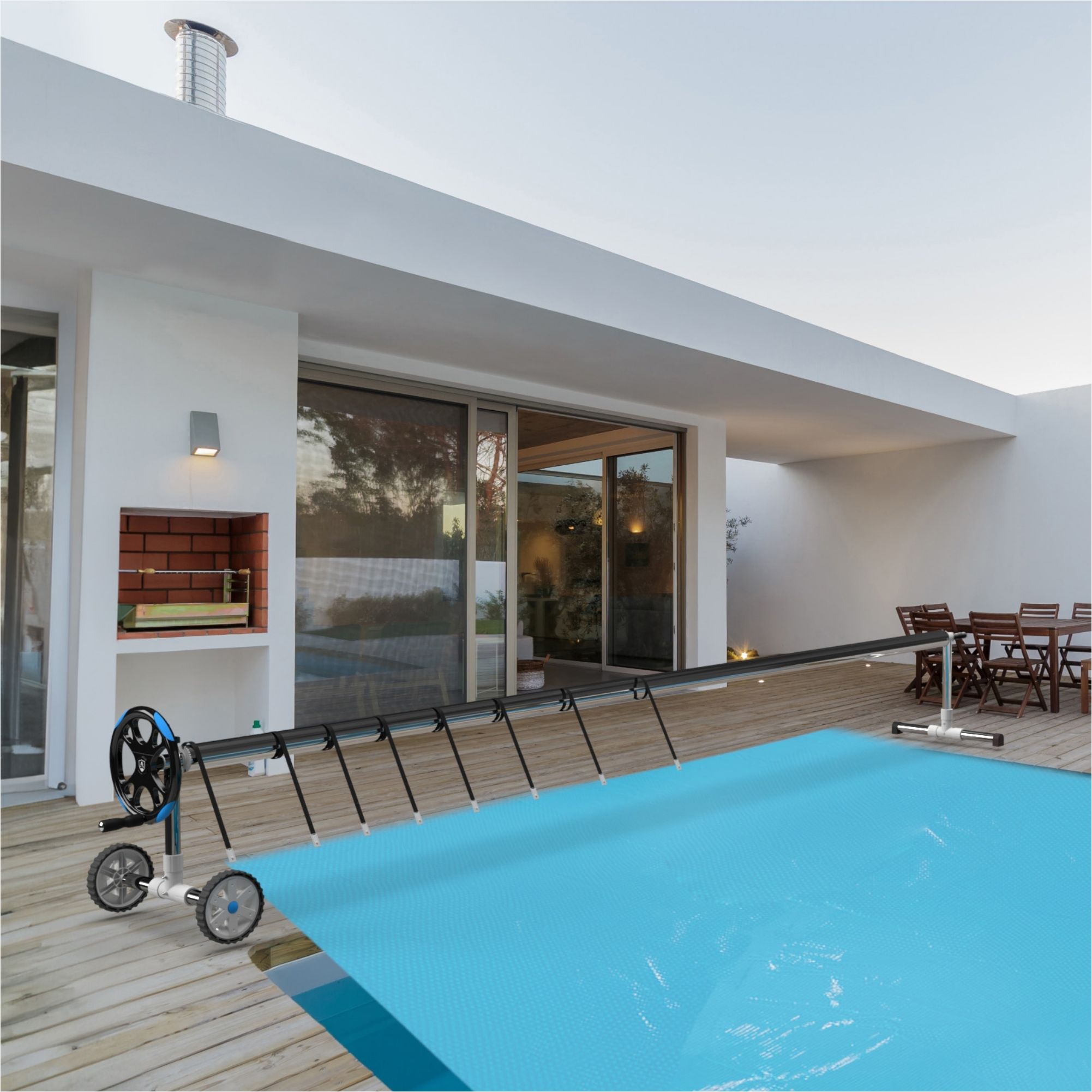 Pool aufroller 3-5,7m