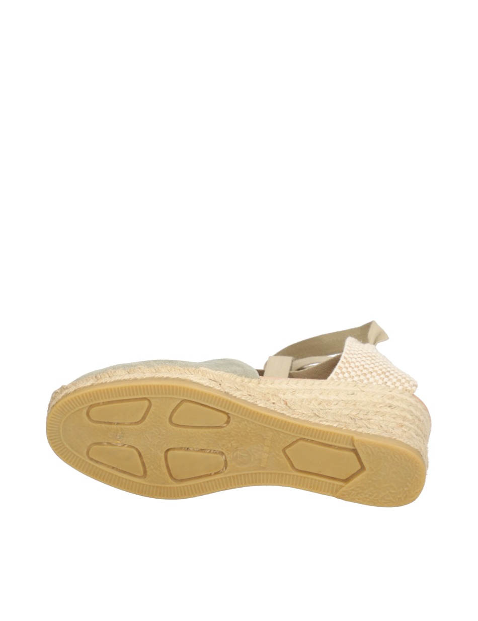 Veloursleder Keilsandale