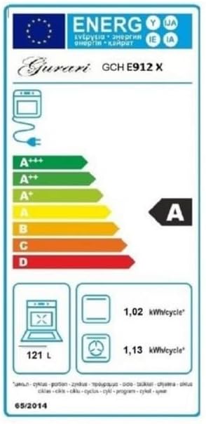 Elektro Standherd 90 cm GCH E 912 X Glaskeramik Herd Range Coocker 121 L | Heißluft | Grill | 5 Hi-Light Zonen Kochfeld | Teleskopauszug | Edelstahl Grau/Silber