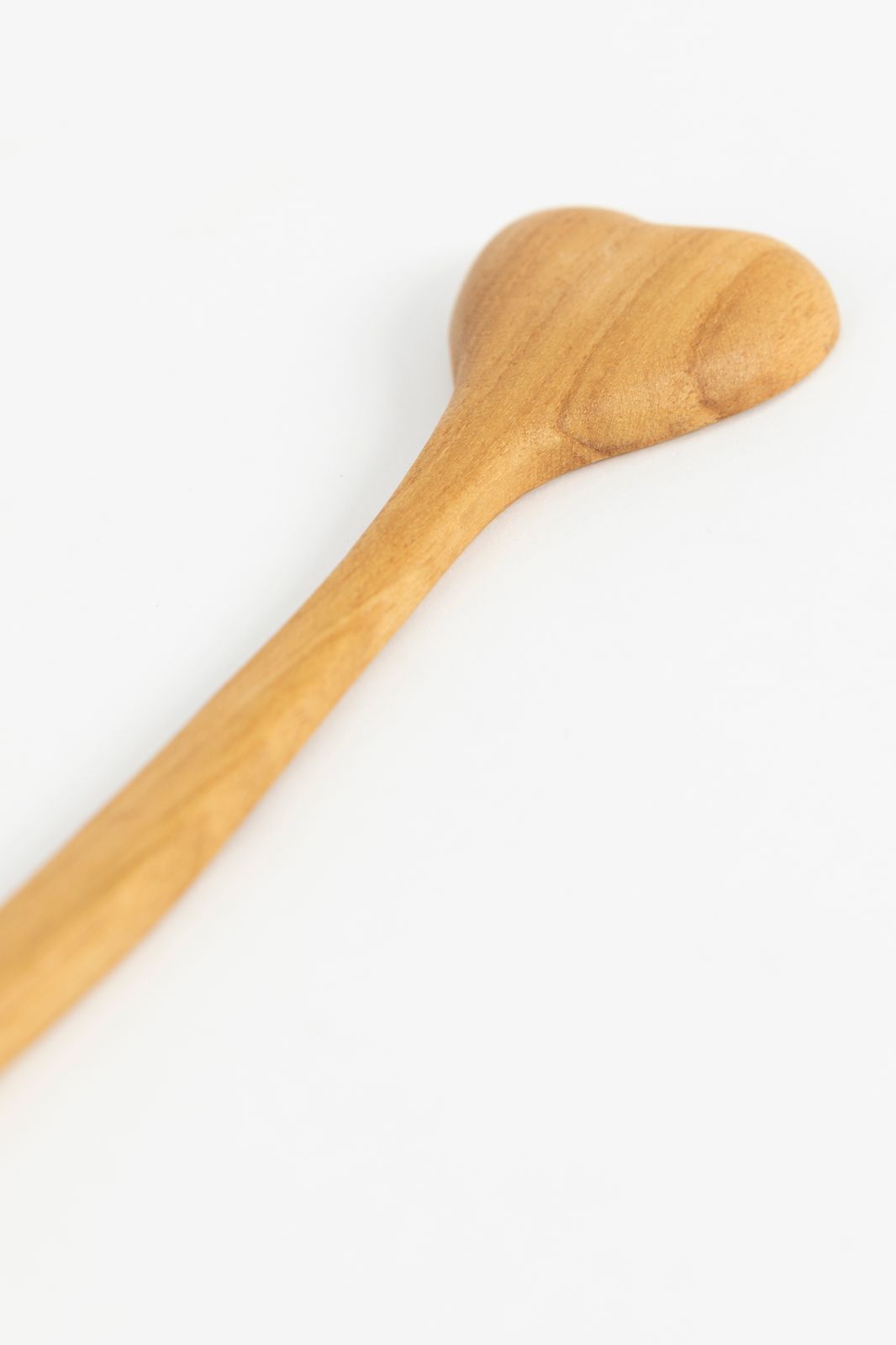 Houten latte lepel hart