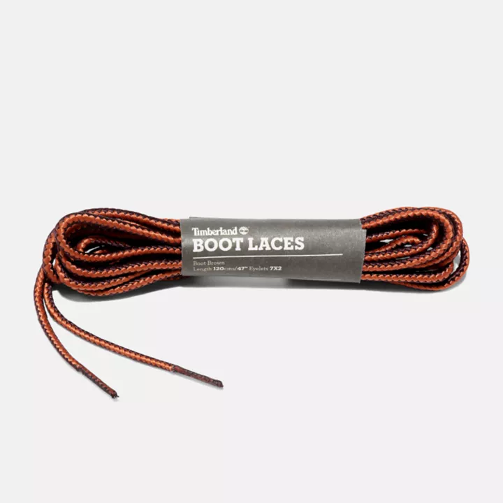 Cadarços de reposição para botas de 47 polegadas na cor marrom escuro.