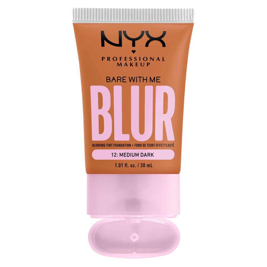 NYX Professional Makeup Bare With Me Blur Tint Foundation 12 Medium Dark 30ml