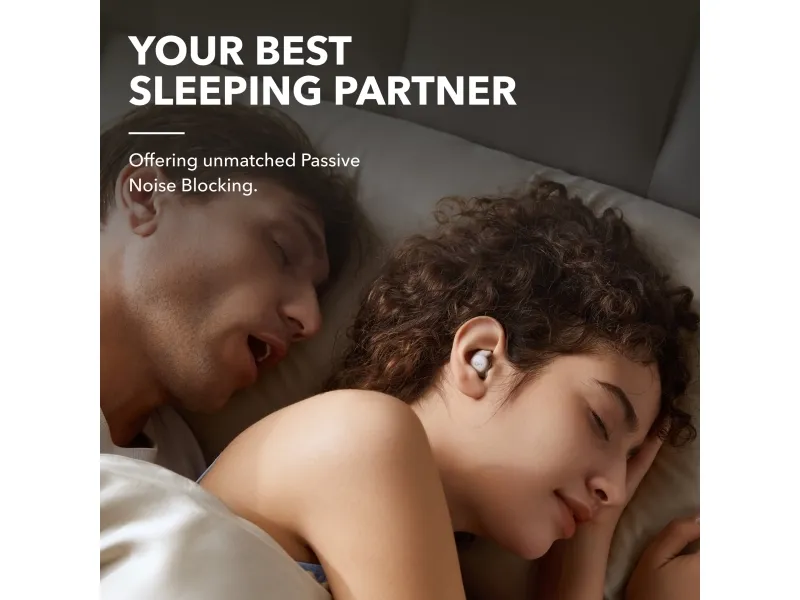 Soundcore Sleep A20, Trådløs, 20 - 20000 Hz, Opkald/Musik/Sport/Hverdag, 53 g, Headset, Hvid