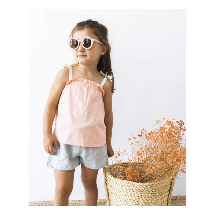 Búho Top à Bretelles Coton Bio Flamé | Rose