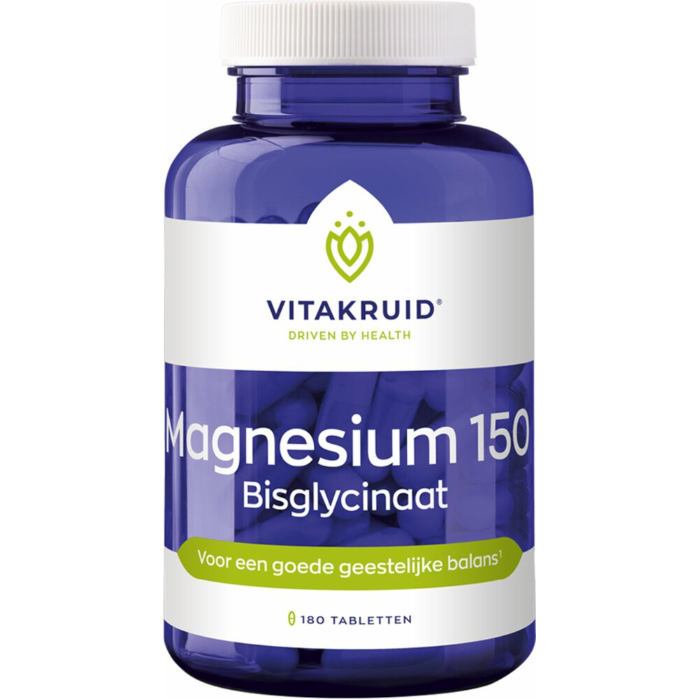 Vitakruid Magnesium 150 Bisglycinaat 180 tabletten