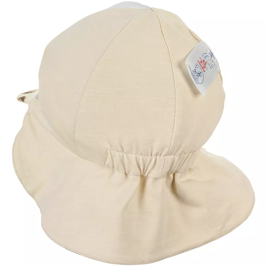 Sterntaler Schirmmütze mit Nackenschutz Löwe beige